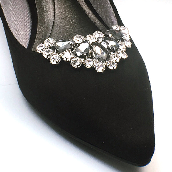 Gorgeous Rectangular Rhinestone Shoe Clip
